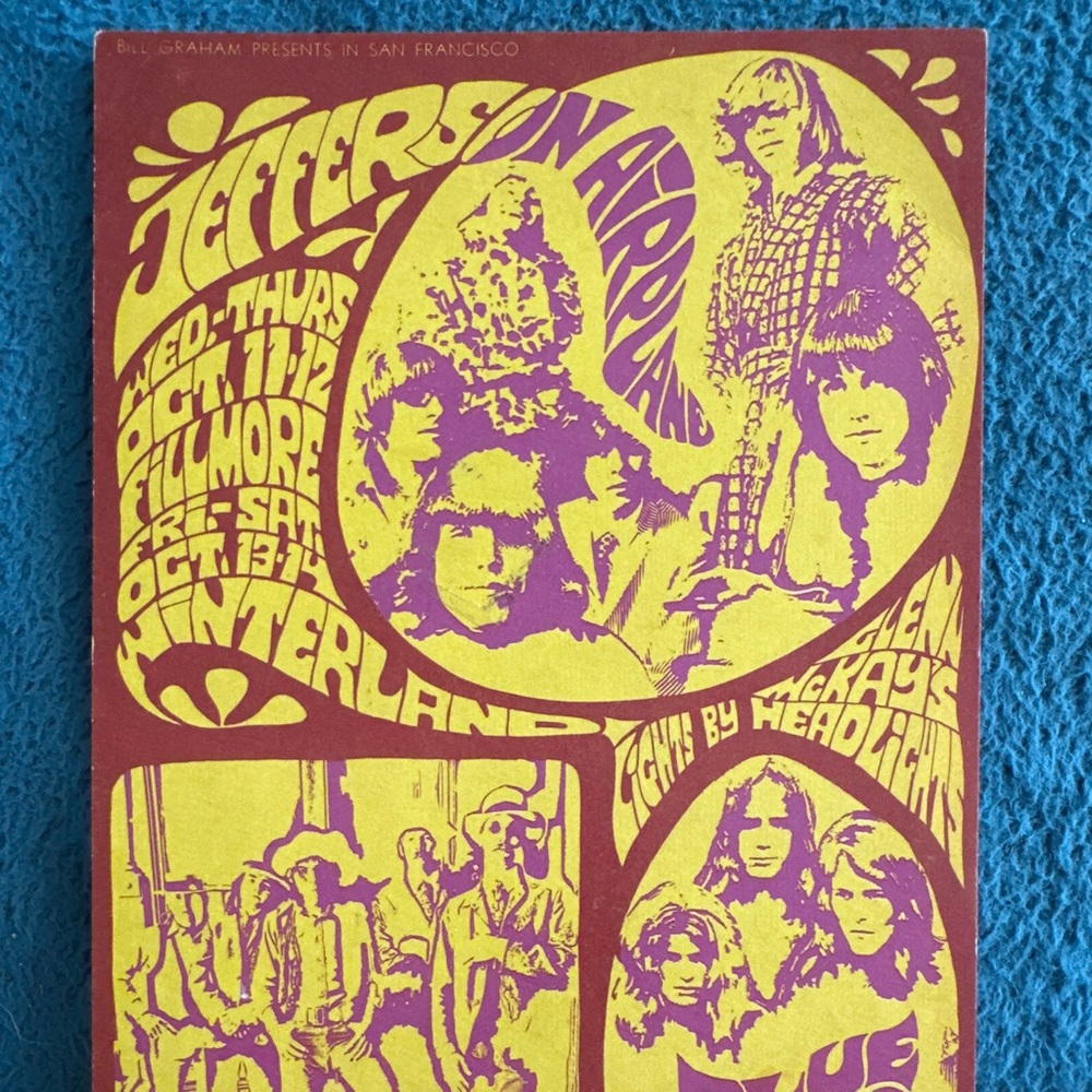Vintage Jefferson Airplane with Psychedelic Design